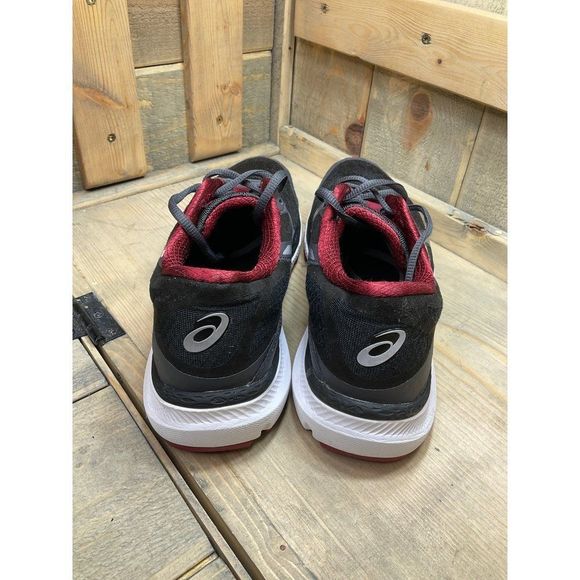 ASICS Mens T538N Black Red Running Shoes Sneakers Size 8 EU41.5 - Picture 5 of 8